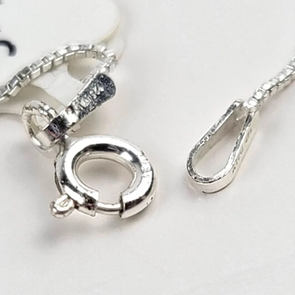 LA rocks sterling silver I love you to the moon and back pendant necklace NWT